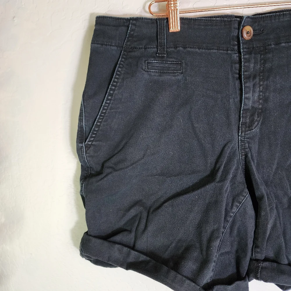Maurices Black‎ Cotton Jean Shorts Size 14